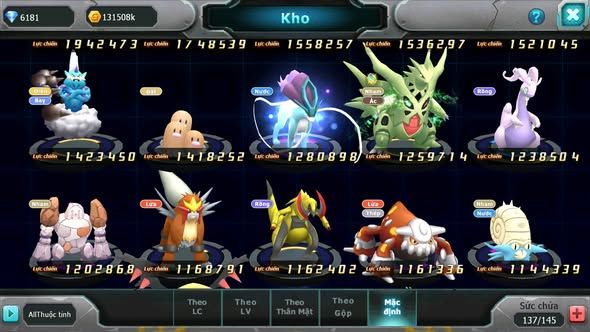 MÃ : #TTS4336 - SV 1767 - TOP5 - V12 - 1K5 SÁCH - UNVOA RAIKOU BÁ CHỦ PALKIA BÁ CHỦ TAPU KOKO BC NHIỀU PET HT