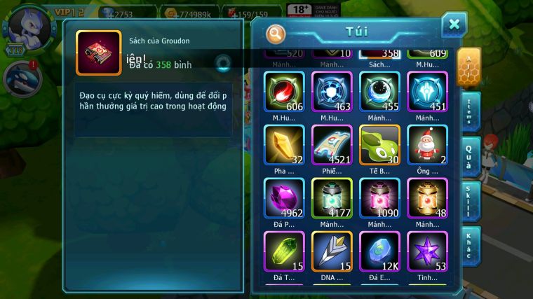 MÃ : #TTS4345 - SV 1206 - TOP27 - V12 - HOOH CH DYNAMAX UNVOA WB BC YVETAL BC THẦN GIÓ BC QVLD BC SHADOWLUGIA BC