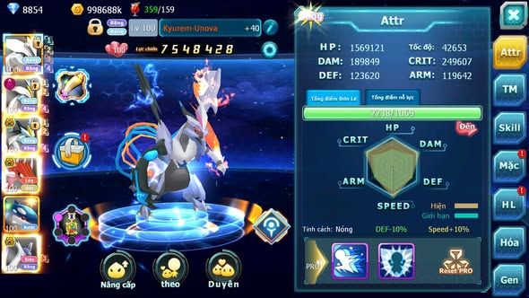 MÃ : #TTS4434 - SV 1706 - TOP 40 - V10 UNVOA WHITE DYNAMAX BLACK BC QVLD BÁ CHỦ CẶP LATI BÁ CHỦ NHIỀU PET HT