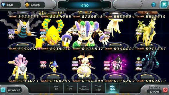 MÃ : #TTS4341 - SV170 - V15 - TOP 15 - DIANCIE DYANAMX HOOH DYNAMAX RAYQUAZA BC UNVOA WB BC NHIỀU PET BÁ CHỦ NGON