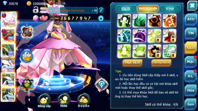 MÃ : #TTS4341 - SV170 - V15 - TOP 15 - DIANCIE DYANAMX HOOH DYNAMAX RAYQUAZA BC UNVOA WB BC NHIỀU PET BÁ CHỦ NGON