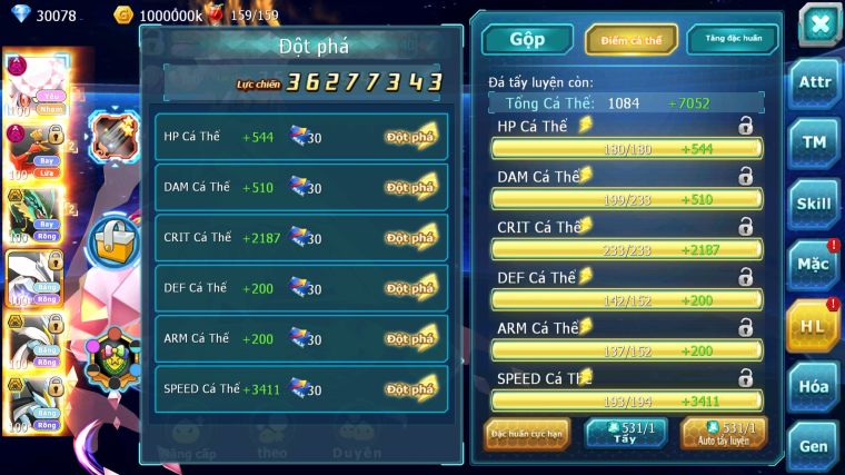 MÃ : #TTS4341 - SV170 - V15 - TOP 15 - DIANCIE DYANAMX HOOH DYNAMAX RAYQUAZA BC UNVOA WB BC NHIỀU PET BÁ CHỦ NGON