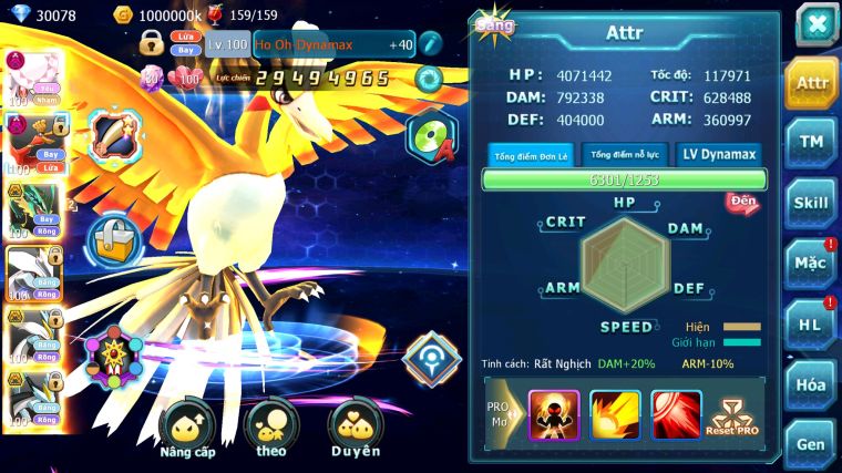 MÃ : #TTS4341 - SV170 - V15 - TOP 15 - DIANCIE DYANAMX HOOH DYNAMAX RAYQUAZA BC UNVOA WB BC NHIỀU PET BÁ CHỦ NGON