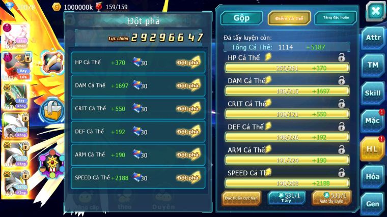 MÃ : #TTS4341 - SV170 - V15 - TOP 15 - DIANCIE DYANAMX HOOH DYNAMAX RAYQUAZA BC UNVOA WB BC NHIỀU PET BÁ CHỦ NGON