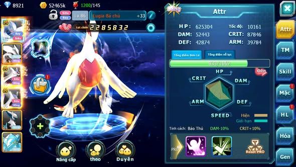 MÃ : #TTS4356 - SV 1703 - V4 - LUGIA BÁ CHỦ UNVOA CẶP LATI BÁ CHỦ NHIỀU PET HT QUÁ NGON