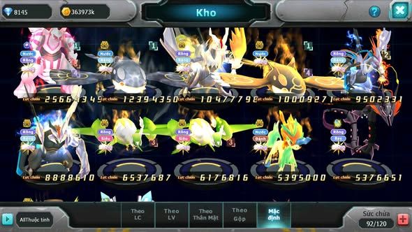 MÃ : #TTS4369 - SV 1024 - TOP29 - 3K2 SÁCH - 100 MẢNH W CỘNG HƯỞNG - PALKIA CỘNG HƯỞNG CẶP CÁ BÁ CHỦ UNVOA WB BC CẶP LATI BC NHIỀU PET HT