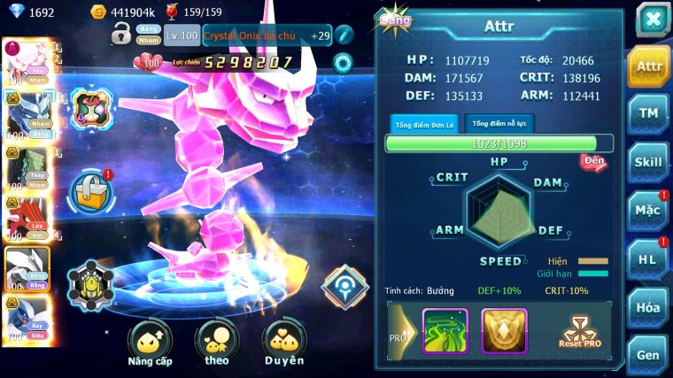 MÃ : #TTS4367 -SV 1669 V13 - TOP 43 - DIANCIE BÁ CHỦ DYNAMAX RẮN BĂNG BÁ CHỦ SAKATAKA BC UNVOA LUGIA BC PALKIA BC CẶP LATI BC