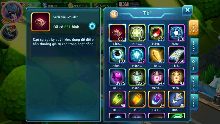 MÃ : #TTS4373 - SV 1624 - TOP17 - 830 SÁCH - VUA KIẾM BÁ CHỦ WHITE CH DYNAMAX HOOH BLACK BC THẦN GIÓ BC CẶP LATI BC