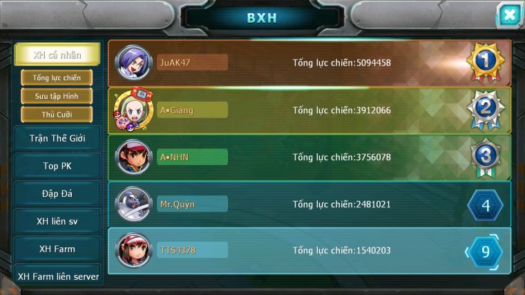 MÃ : #TTS4378 - SV 1817 - V7 - TOP9 - 21K KC - LUGIA RAIKOU QVBC NHIỀU PET HT