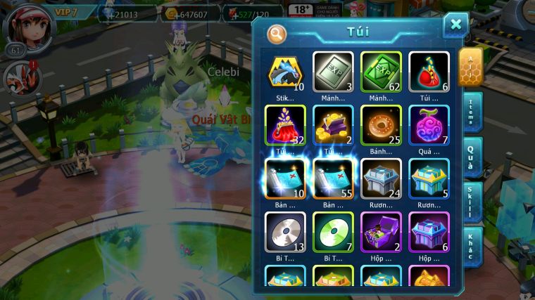 MÃ : #TTS4378 - SV 1817 - V7 - TOP9 - 21K KC - LUGIA RAIKOU QVBC NHIỀU PET HT