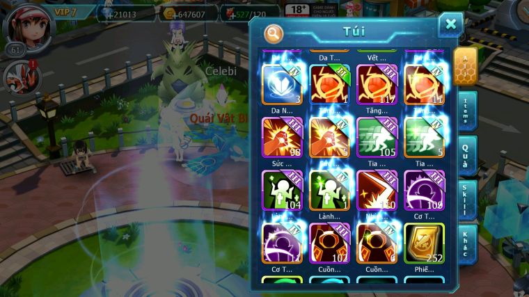 MÃ : #TTS4378 - SV 1817 - V7 - TOP9 - 21K KC - LUGIA RAIKOU QVBC NHIỀU PET HT