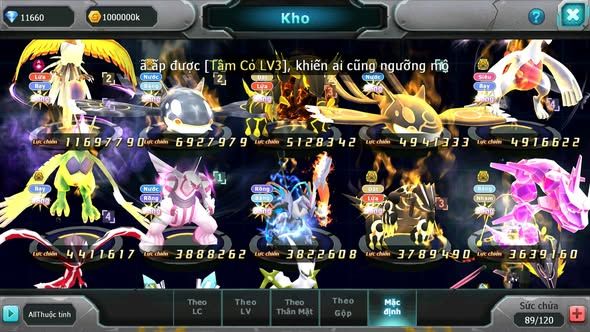 MÃ : #TTS4377 - SV 1497 - V13 - HOOH DYNAMAX CẶP CÁ BÁ CHỦ QVLD BC LUGIA BC THẦN GIÓ BC UNVOA RẮN BĂNG BC GROUDON BC