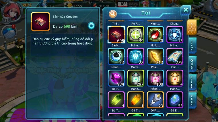 MÃ : #TTS4376 - SV 1774 - V7 - TOP7 ALL - 698 SÁCH - UNVOA LUGIA BÁ CHỦ GOODRA RAIKOU NHIỀU PET HT