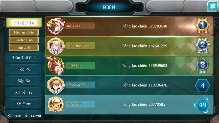 MÃ : #TTS4385 - SV 800 - TOP49 HOOH BÁ CHỦ WB BÁ CHỦ UNVOA RAYQUAZA LUGIA BC CẶP LATI BÁ CHỦ THẦN GIÓ NHIỀU PET HT