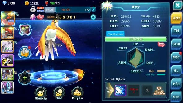 MÃ : #TTS4384 - SV 1743 - V5 - HOOH GROUDON RAIKOU GOODRA AMDLO