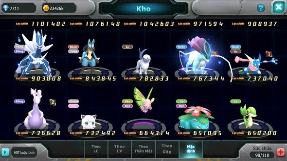 MÃ : #TTS4387 - SV 1181 - MEW GIÁP BÁ CHỦ LATI ARC THÉP NHIỀU PET HT