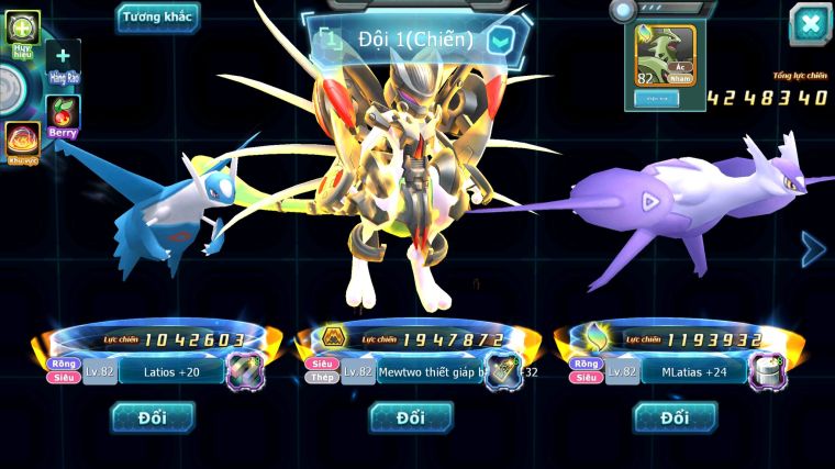 MÃ : #TTS4387 - SV 1181 - MEW GIÁP BÁ CHỦ LATI ARC THÉP NHIỀU PET HT