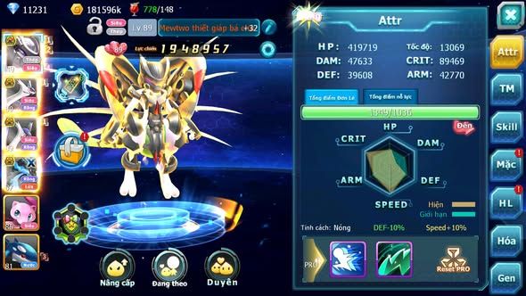 MÃ : #TTS4386 - SV 1539 - V1 - MEW GIÁP BÁ CHỦ CẶP LATI BÁ CHỦ NHIỀU PET HT