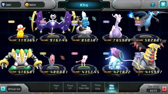 MÃ : #TTS4399 - SV1123 - PIKACHU LUNALA THẦN ĐIỆN GOODRA