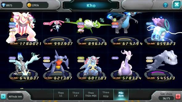 MÃ : #TTS4398 - SV 1464 - 650 SÁCH - PALKIA BÁ CHỦ BUILD KHÁ OKE MES LATI