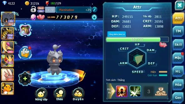 MÃ : #TTS4503 - SV 1485 - TEAM HỒN MASHODW GIRATINA VỊT BẦU