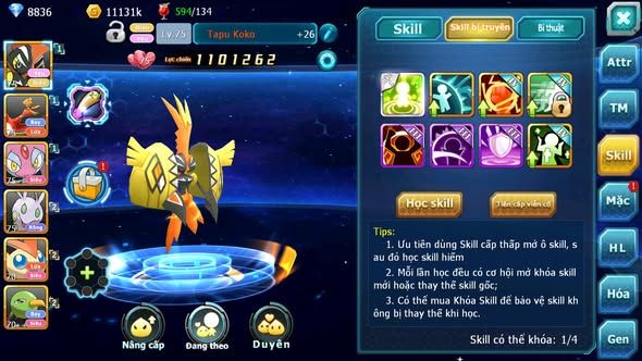 MÃ : #TTS4501 - SV 1147- 8K8 KC - TAPU KOKO HOOH MES NHIỀU PET HT