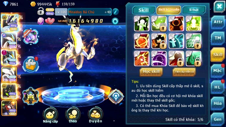 MÃ : #TTS4510 - SV 1673 - TOP10 - V15 - MIRAIDON BÁ CHỦ FULL SÉT HH - WHITE CH BLACK DYANAMX UNVOA Z100 BÁ CHỦ NHIỀU PET HT