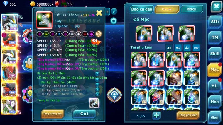 MÃ : #TTS4511 - SV1673 - TOP 23 - V14 - BLACK CỘNG HƯỞNG HOOH DYNAMAX WHITE BÁ CHỦ BTAA BC YVETAL BC THẦN GIÓ BC QVLD BC CAPWJLATI BÁ CHỦ