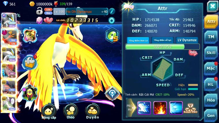 MÃ : #TTS4511 - SV1673 - TOP 23 - V14 - BLACK CỘNG HƯỞNG HOOH DYNAMAX WHITE BÁ CHỦ BTAA BC YVETAL BC THẦN GIÓ BC QVLD BC CAPWJLATI BÁ CHỦ