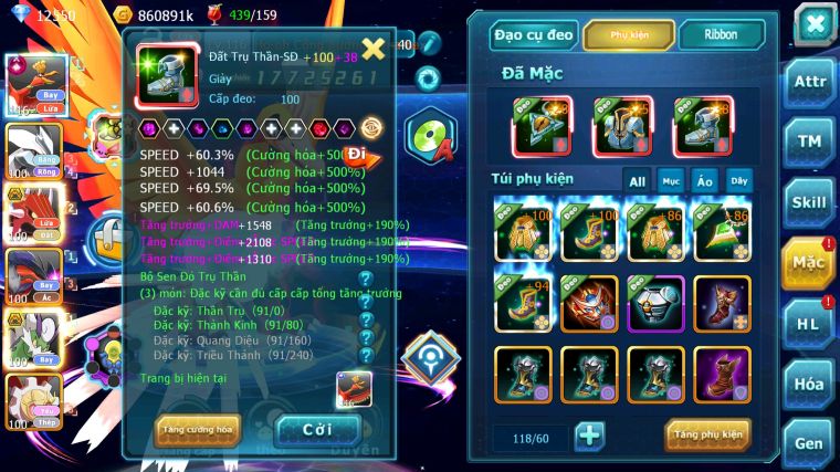 MÃ : #TTS4521 - SV 1599 - TOP 41 - V12 - HOOH CH DYNAMAX BUILD CỰC NGON FULL TRỤ - CÓ SÉT SS  UNVOA QVLD BC YVETAL THẦN GIÓ BC NHIỀU PET HT