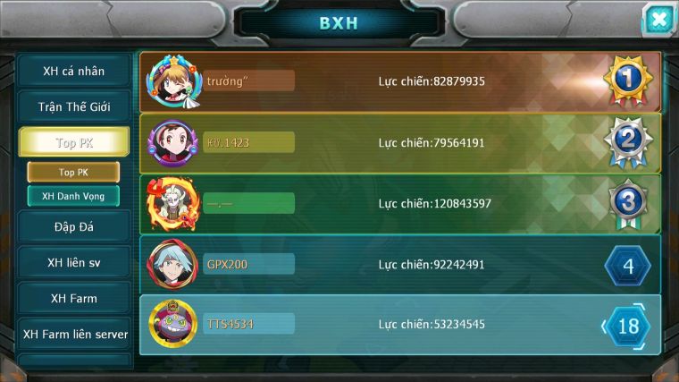 MÃ : #TTS4534 - SV 711 - TOP18 V13 - HOOH DYNAMAX HOOPA BÁ CHỦ UNVOA WB BC THẦN GIÓ BC DIANCE BC PALKIA BC CẶP LATI BC