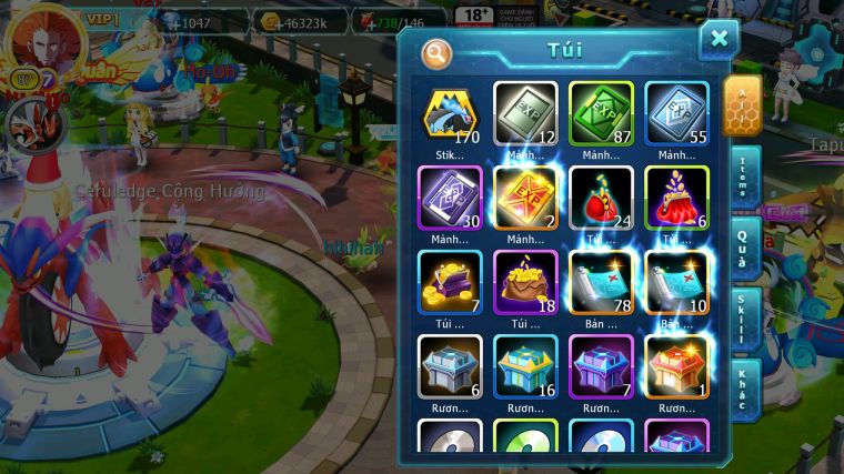 MÃ : #TTS4531 - SV 1350 - HOOH UNVOA GROUDON CELEBI ZEVIL YVETAL LUGIA GOODRA