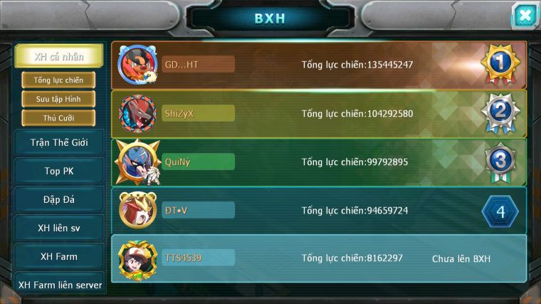 MÃ : #TTS4539 - SV 1519 - V6 - 12K KC - MEW GIÁP BÁ CHỦ HOOH CẶP LATI BC LUGIA BC NHIỀU PET HT