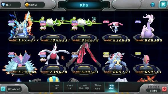 MÃ : #TTS4538 - SV 1609 - V4 - UNVOA CẶP LATI MES GOODRA LUGIA YVETAL