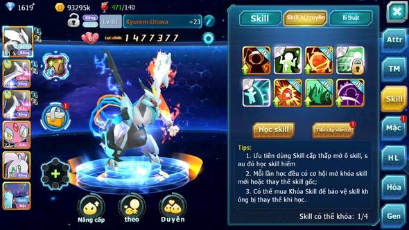 MÃ : #TTS4538 - SV 1609 - V4 - UNVOA CẶP LATI MES GOODRA LUGIA YVETAL