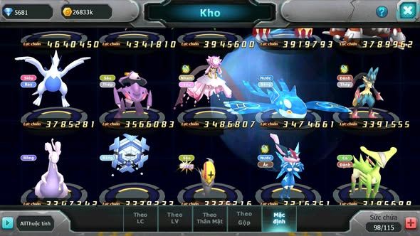 MÃ : #TTS4537 - SV 1202 - HOOH DYNAMAX SÉT SS UNVOA THẦN GIÓ BC WHITE BC DRAK HOOH LATI BC QVBC