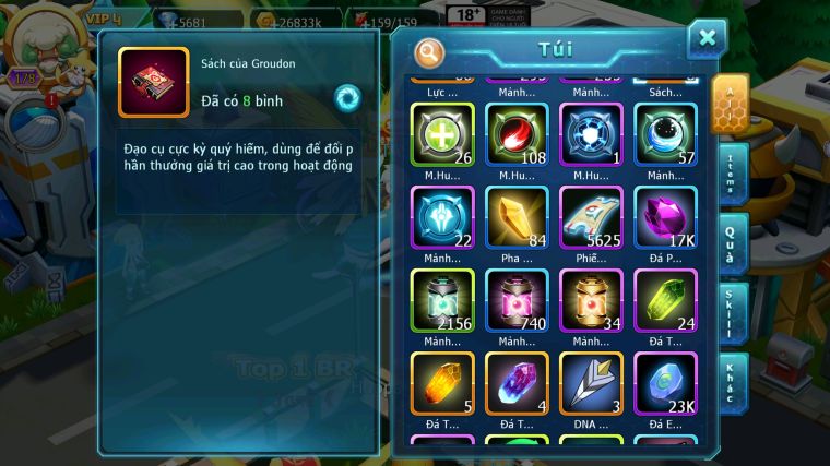 MÃ : #TTS4537 - SV 1202 - HOOH DYNAMAX SÉT SS UNVOA THẦN GIÓ BC WHITE BC DRAK HOOH LATI BC QVBC