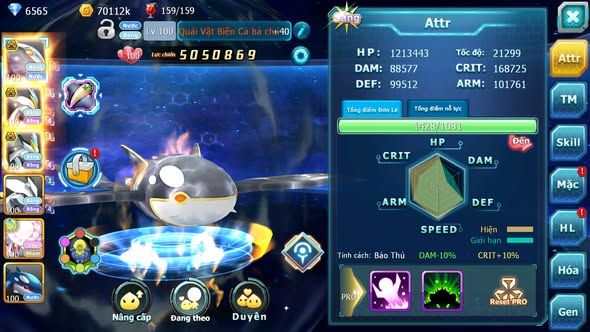 MÃ : #TTS4547 - SV 1486 - V9 - QVBC BÁ CHỦ UNVOA WB BC DIANCIE HOOH KYOGRE RAIKOU NHIỀU PET HT