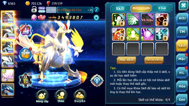 MÃ : #TTS4547 - SV 1486 - V9 - QVBC BÁ CHỦ UNVOA WB BC DIANCIE HOOH KYOGRE RAIKOU NHIỀU PET HT