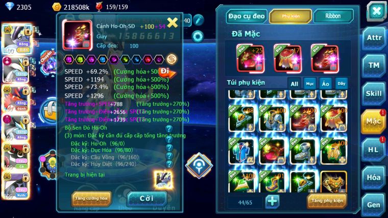 MÃ : #TTS4546 - SV 1731 - V15 - TOP4 -  CẶP RỒNG BÁ CHỦ CHỈ SỐ QUÁ ĐẸP FULL HOOH WHITE CH DYANAMX BLACK DYANAMX TAPU BULU BC