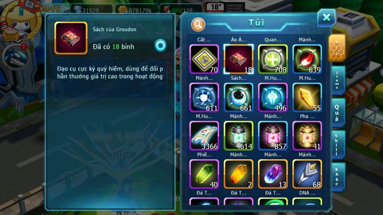 MÃ : #TTS4555 - SV 1339 - TOP5 - V15 - HOOH CH DYNAMAX WHITE CH DYNAMAX YVETAL CH SƯ TỬ CH BLACK DYNAAMX QUÁ NGON