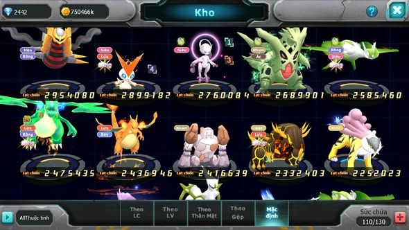 MÃ : #TTS4559 - SV 1541 - TOP 44 - V12 - DIANCIE CH DYANAMX FULL HH PALKIA BC TAPU FINI BC XERM BC NHIỀU PET HT