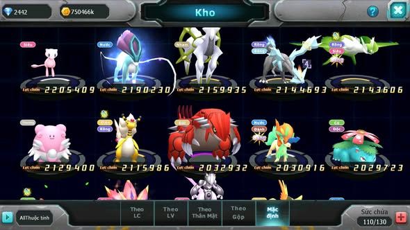 MÃ : #TTS4559 - SV 1541 - TOP 44 - V12 - DIANCIE CH DYANAMX FULL HH PALKIA BC TAPU FINI BC XERM BC NHIỀU PET HT