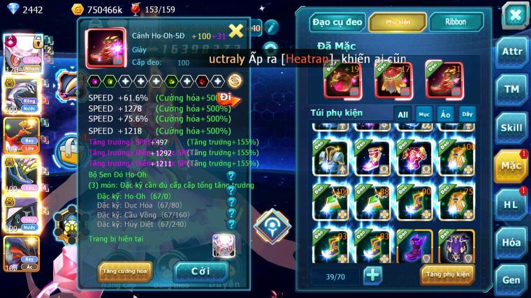 MÃ : #TTS4559 - SV 1541 - TOP 44 - V12 - DIANCIE CH DYANAMX FULL HH PALKIA BC TAPU FINI BC XERM BC NHIỀU PET HT