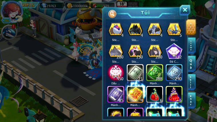 MÃ : #TTS4556 - SV 1243 - V15 - TOP32 - HOOH CH DYNAMAX UNVOA WB BC PALKIA BC DIANCIE BC KYOGRE BC