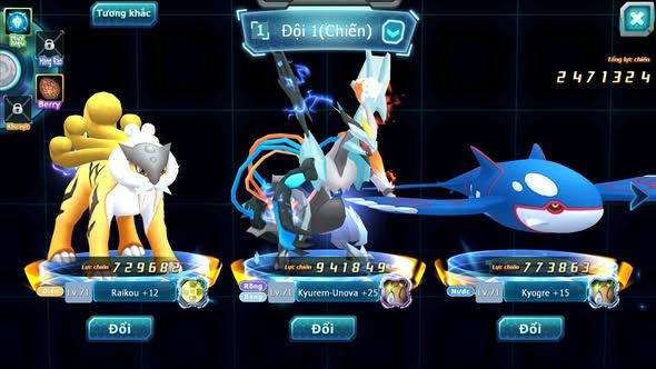 MÃ : #TTS4564 - SV 1802 - TOP30 - V11 - UNVOA KYOGE RAIKOU GROUDON LUGIA ĐUA TOP NGON