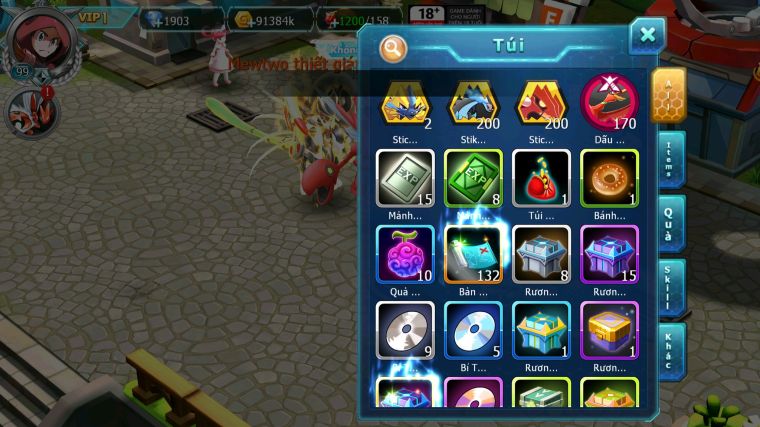 MÃ : #TTS4568 - SV 1531 - MEW GIÁP BÁ CHỦ HOOH  JIRACHI TAPU LELE NHIỀU PET HT