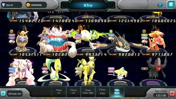 MÃ : #TTS4576 - SV 454 - TOP 6 - V15 - HOOH CH DYNAMAX HOOPA BÁ CHỦ MEGA NEC NHIỀU PET BÁ CHỦ NGON