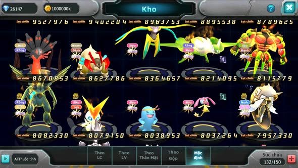 MÃ : #TTS4576 - SV 454 - TOP 6 - V15 - HOOH CH DYNAMAX HOOPA BÁ CHỦ MEGA NEC NHIỀU PET BÁ CHỦ NGON