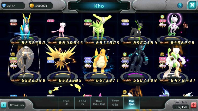 MÃ : #TTS4576 - SV 454 - TOP 6 - V15 - HOOH CH DYNAMAX HOOPA BÁ CHỦ MEGA NEC NHIỀU PET BÁ CHỦ NGON